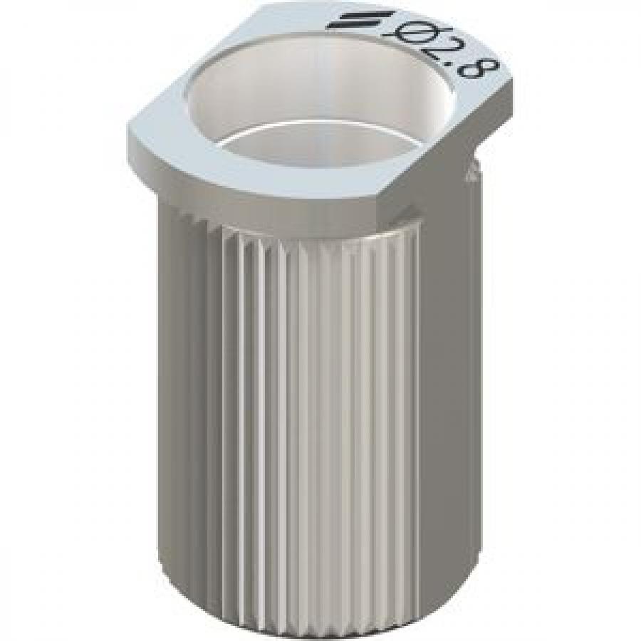 T-SLEEVE, Ø 2.8MM, H 6MM, GUIDED, STAINLESS STEEL