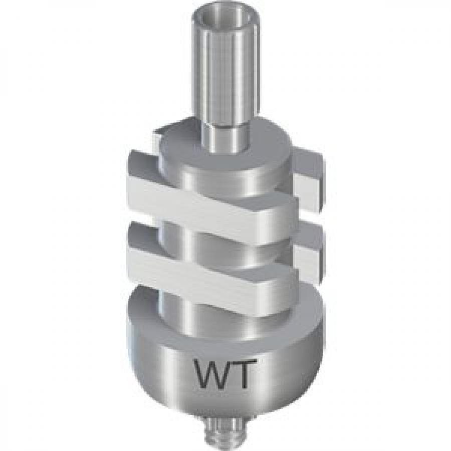WT IMPRESSION POST OPEN TRAY, SHORT, INCL. GUIDE SCREW, H 15MM, TAN