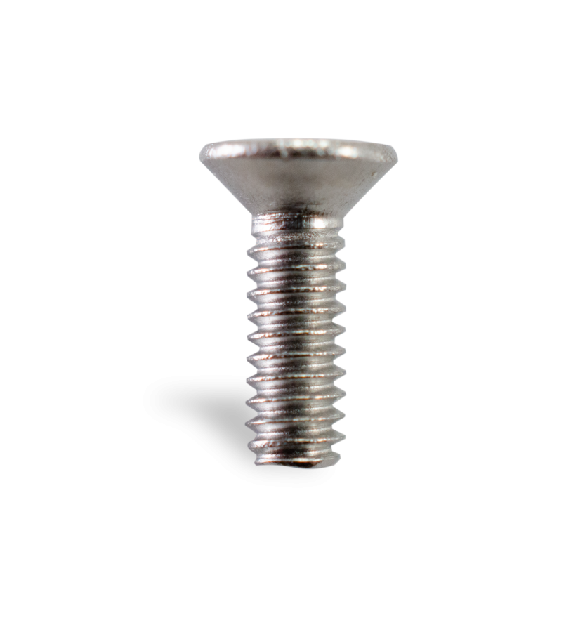 M2 screws for retaining the Real-T Endo #8 tooth