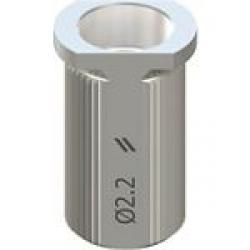 T-SLEEVE, Ø 2.2MM, H 6MM, GUIDED, STAINLESS STEEL