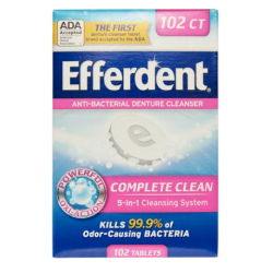 Efferdent® Anti-Bacterial Denture Cleanser, 102 Tablets/Pkg