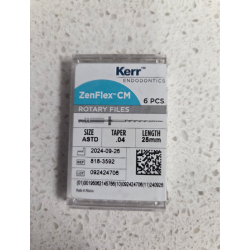 ZenFlex™ CM Rotary NiTi Files – Assorted Packs, 6/Pkg .04/25 mm