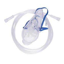 Oxygen Mask McKesson Elongated Style Adult One Size Fits Most Adjustable Head Strap (50cs)